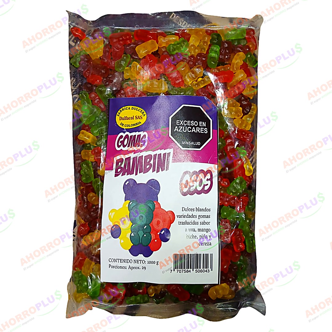 1411-GOMAS-BAMBINI-OSOS-1KG-CJ-12 - Mayorista AhorroPlus Mayorista AhorroPlus