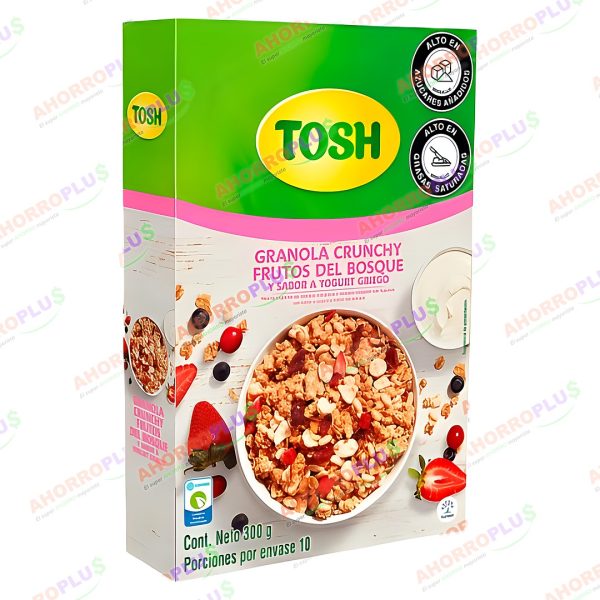 GRANOLA CAJA TOSH FRUTOS DEL BOSQUE 300GR CJ*8