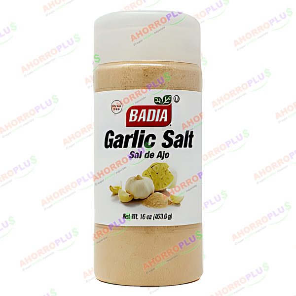 BADIA GARLIC SALT SAL DE AJO 453.6GR CJ*12