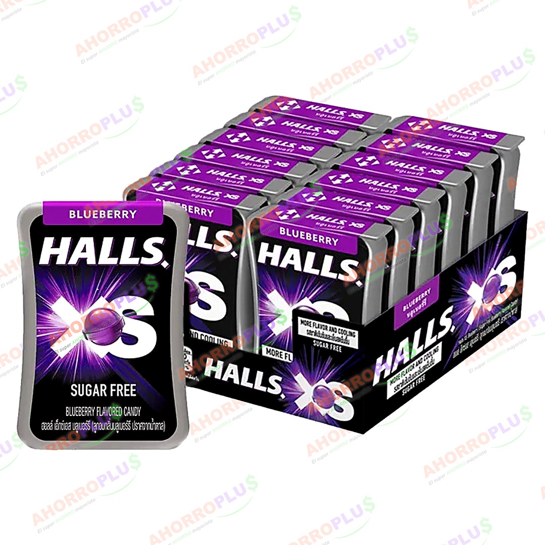 509-MENTA-HALLS-XS-BLUEBERRY-180GR-30 - Mayorista AhorroPlus Mayorista AhorroPlus