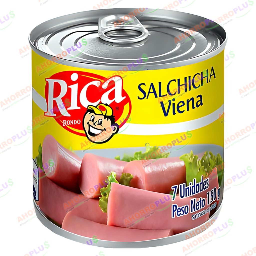 SALCHICHA VIENA RICA*150GR CJ*48