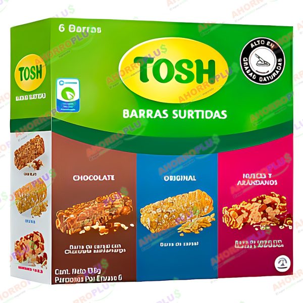 BARRA CEREAL TOSH *6 SURTIDA CJ*16